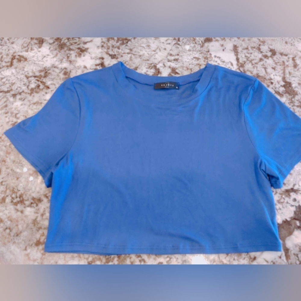 21 Saints blue crop top